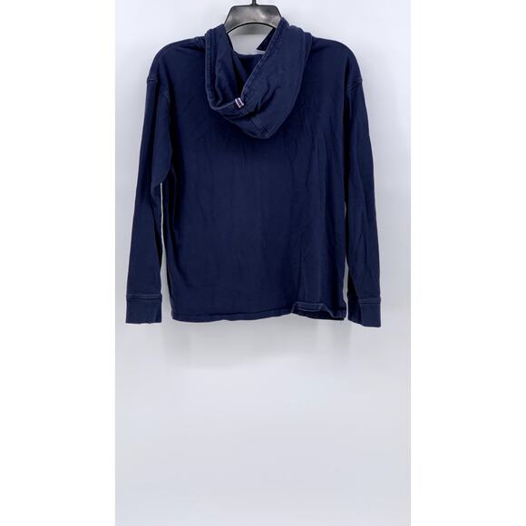 CHAMPION Women's Washed Navy Script Logo Hoodie SZ S - Picture 2 of 10